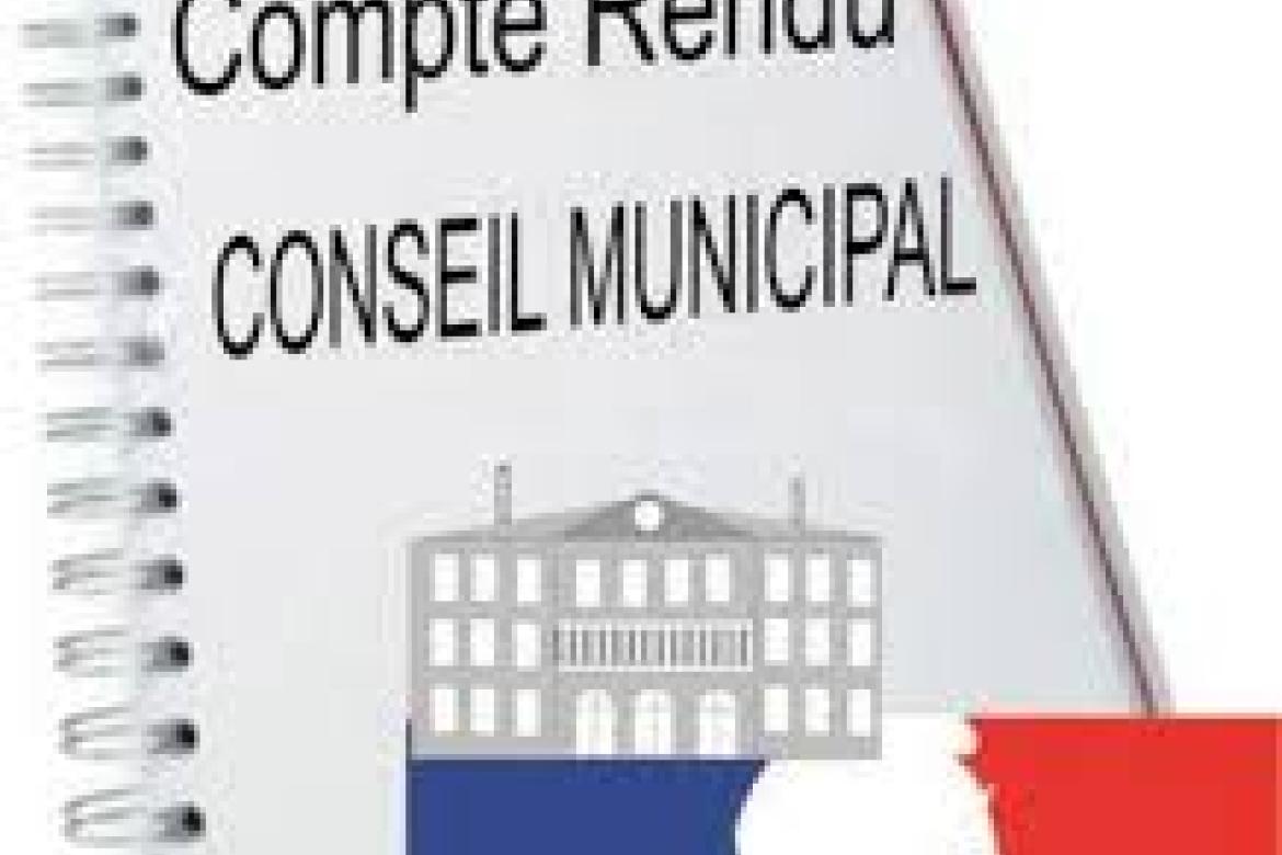 Comptes rendus de conseil municipal