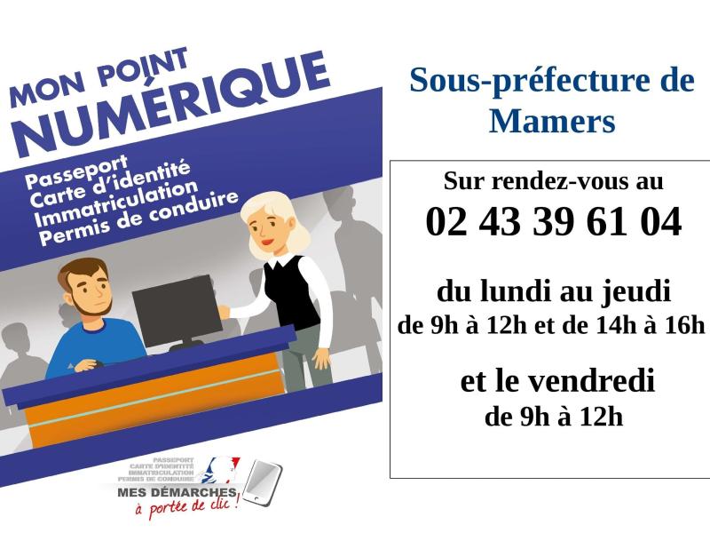 Point Numérique de la Sous-préfecture de Mamers