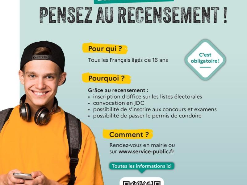 Recensement citoyen à l'âge de 16 ans