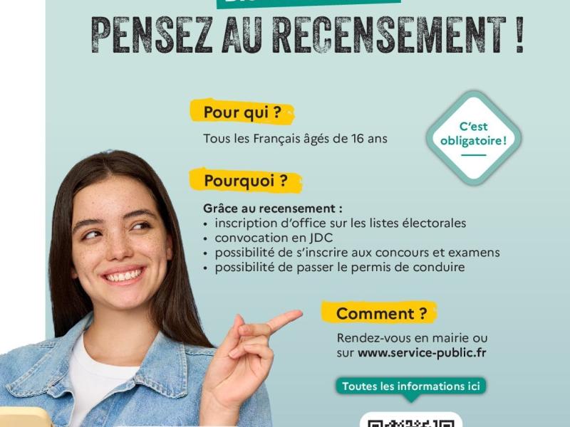 Recensement citoyen à l'âge de 16 ans